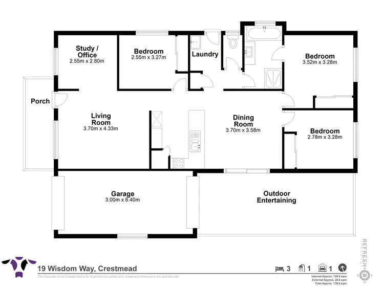 Floorplan of Homely house listing, 19 Wisdom Way, Crestmead QLD 4132