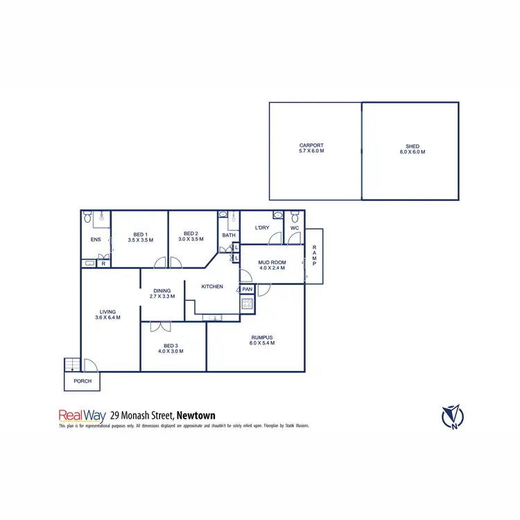 Floorplan of Homely house listing, 29 Monash Street, Newtown QLD 4350