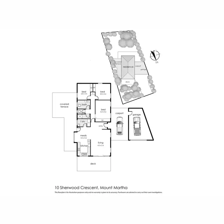Floorplan of Homely house listing, 10 Sherwood Crescent, Mount Martha VIC 3934