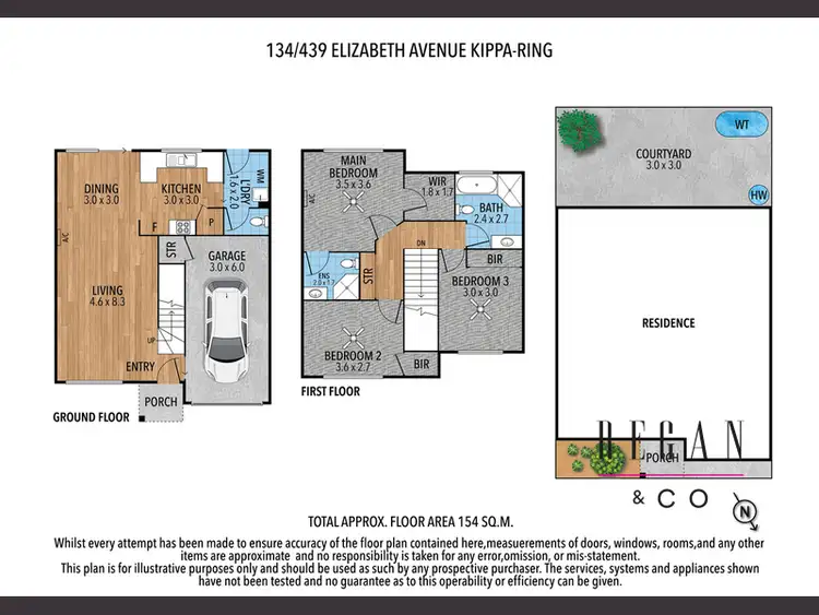 Floorplan of Homely townhouse listing, 134/439 Elizabeth Avenue, Kippa-Ring QLD 4021