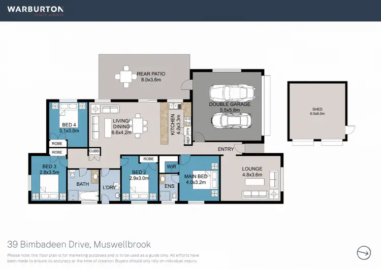 Floorplan of Homely house listing, 39 Bimbadeen Drive, Muswellbrook NSW 2333