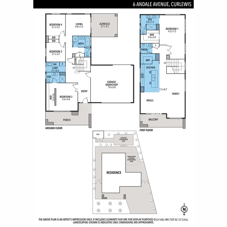 Floorplan of Homely house listing, 6 Andale Avenue, Curlewis VIC 3222