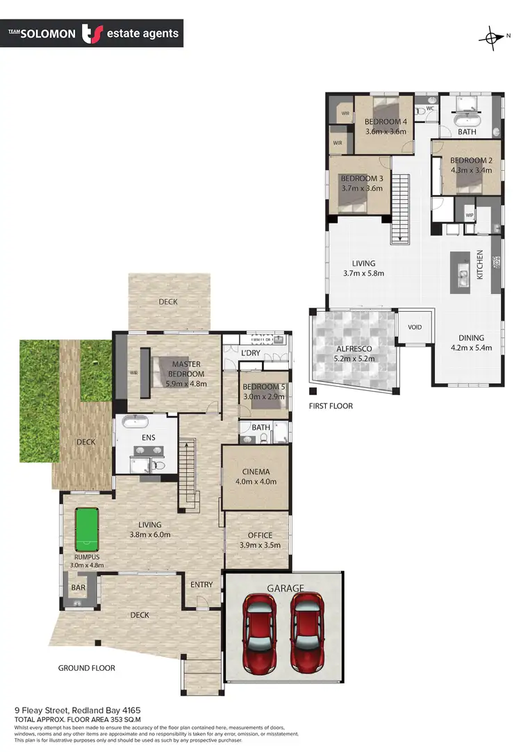 Floorplan of Homely house listing, 9 Fleay Street, Redland Bay QLD 4165