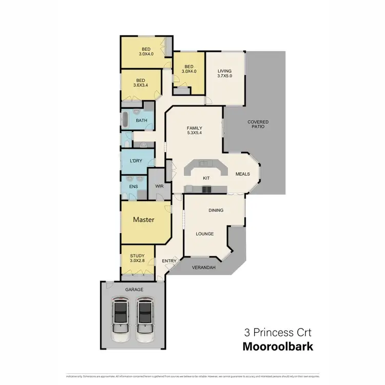 Floorplan of Homely house listing, 3 Princess Court, Mooroolbark VIC 3138