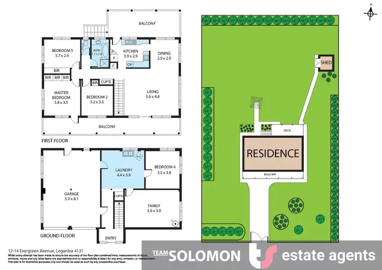 Floorplan of Homely house listing, 12-14 Evergreen Avenue, Loganlea QLD 4131