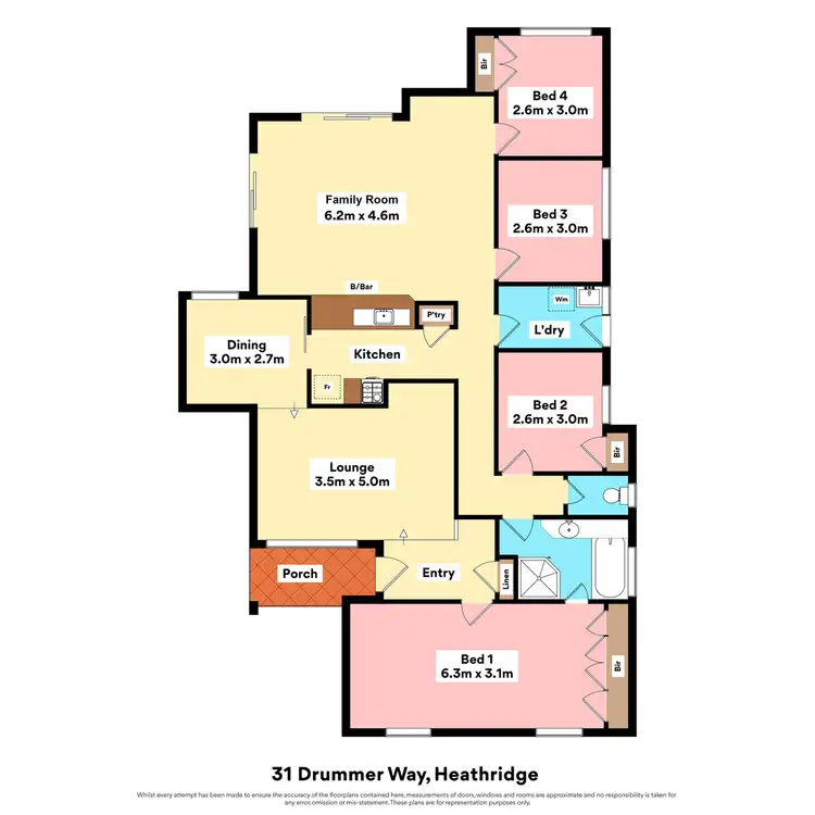 Floorplan of Homely house listing, 31 Drummer Way, Heathridge WA 6027