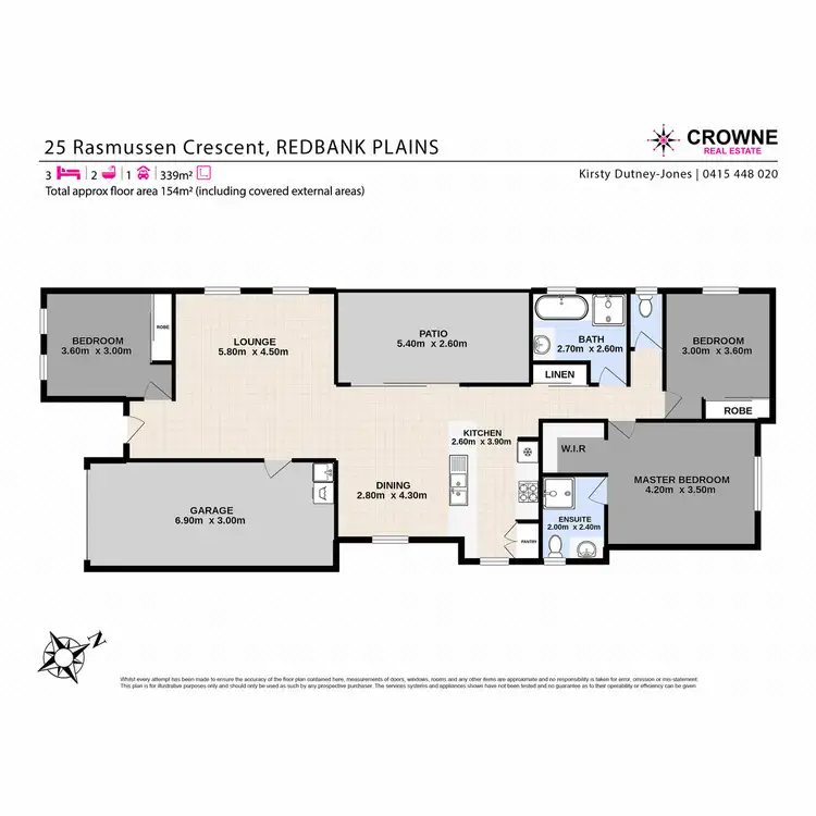 Floorplan of Homely house listing, 25 Rasmussen Crescent, Redbank Plains QLD 4301