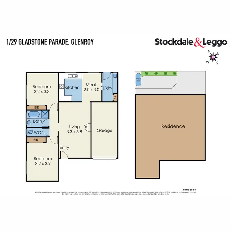 Floorplan of Homely unit listing, 1/29 Gladstone Parade, Glenroy VIC 3046