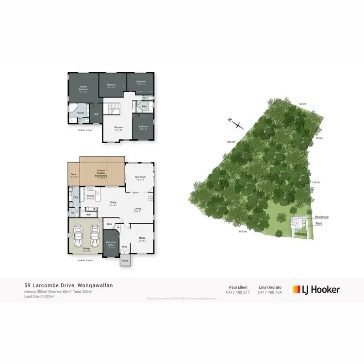 Floorplan of Homely rural property listing, 59 Larcombe Drive, Wongawallan QLD 4210