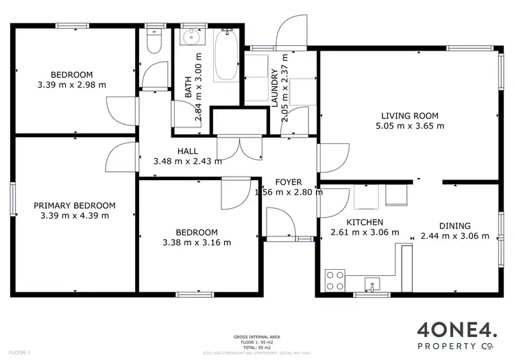 Floorplan of Homely house listing, 73 Fisher Drive, Herdsmans Cove TAS 7030