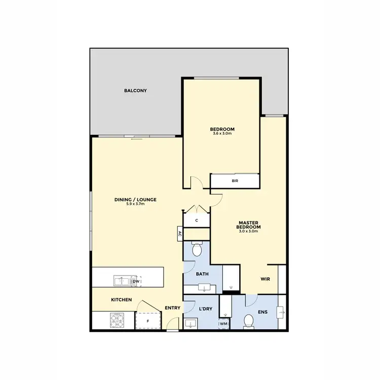 Floorplan of Homely unit listing, 120/314 Pascoe Vale Road, Essendon VIC 3040