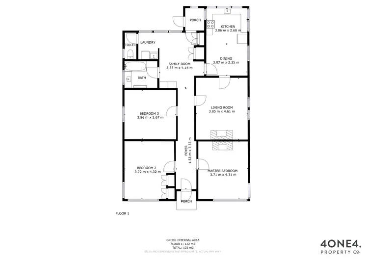 Floorplan of Homely house listing, 33 Pitcairn Street, Glenorchy TAS 7010
