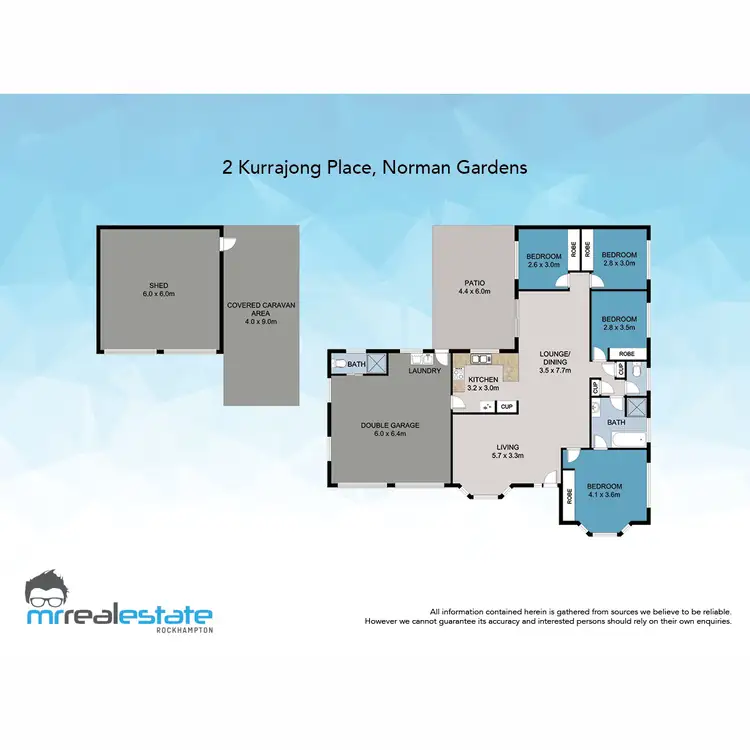 Floorplan of Homely house listing, 2 Kurrajong Place, Norman Gardens QLD 4701