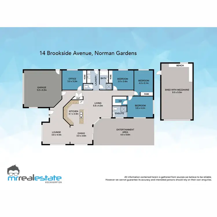 Floorplan of Homely house listing, 14 Brookside Avenue, Norman Gardens QLD 4701