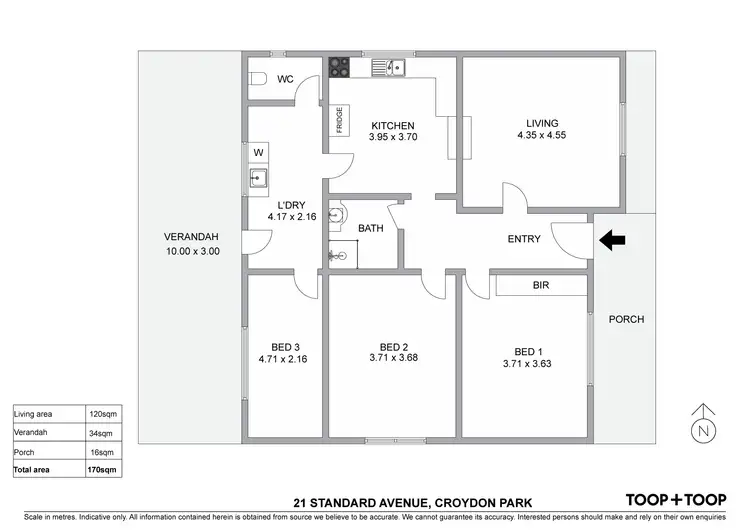 Floorplan of Homely house listing, 21 Standard Avenue, Croydon Park SA 5008