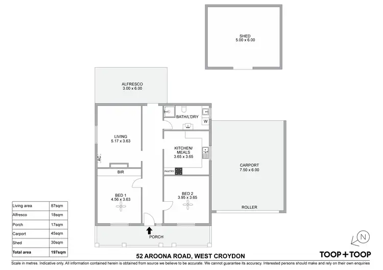 Floorplan of Homely house listing, 52 Aroona Road, West Croydon SA 5008