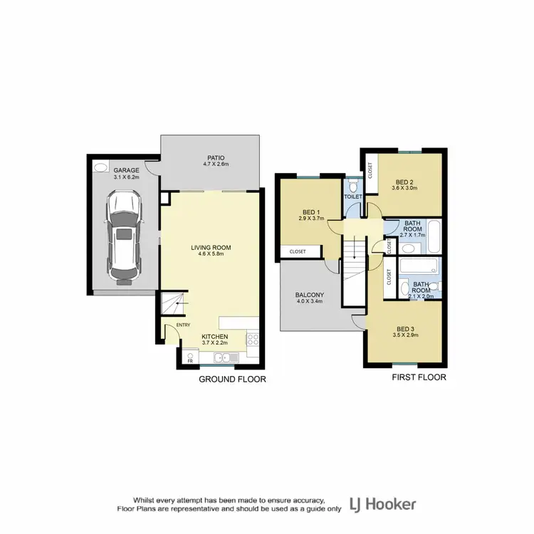 Floorplan of Homely townhouse listing, 4/25 Grasspan Street, Zillmere QLD 4034