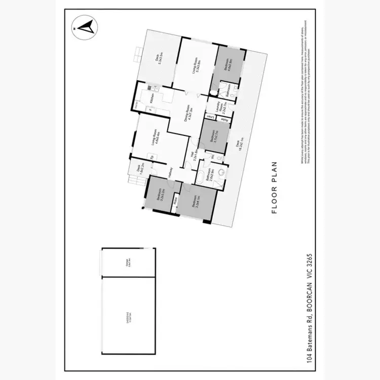 Floorplan of Homely rural property listing, 104 Batemans Road, Boorcan VIC 3265