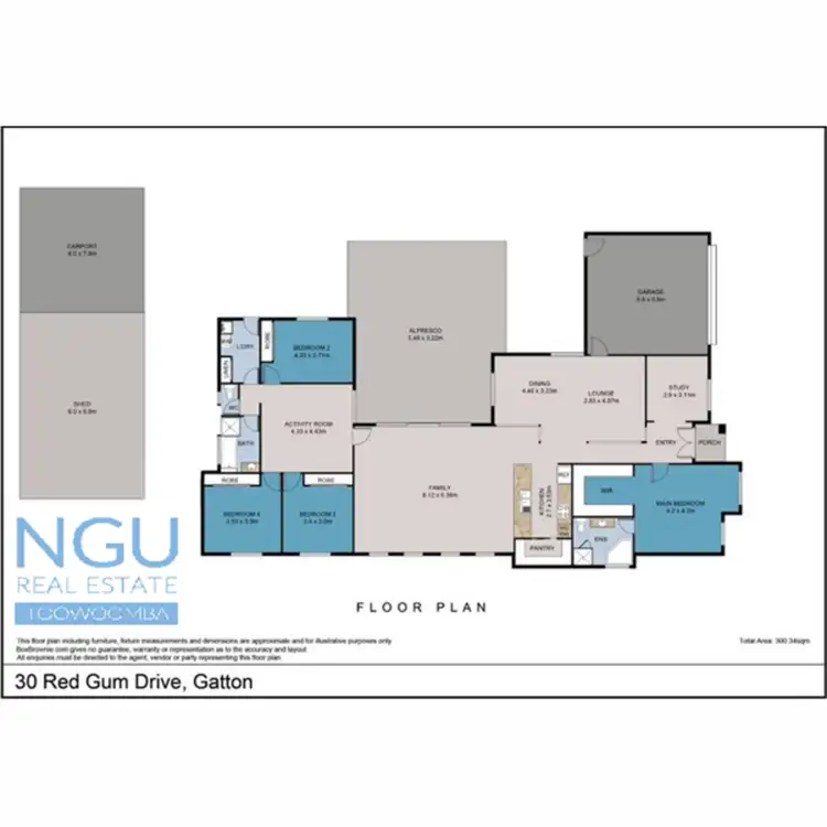 Floorplan of Homely house listing, 30 Red Gum Drive, Gatton QLD 4343