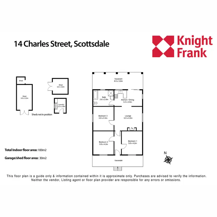 Floorplan of Homely house listing, 14 Charles Street, Scottsdale TAS 7260