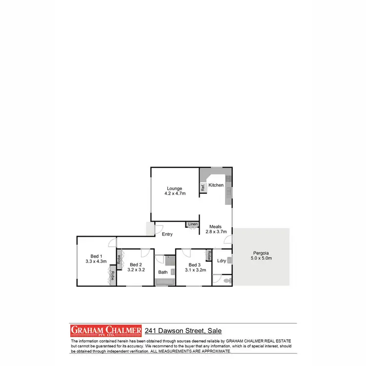 Floorplan of Homely house listing, 241 Dawson Street, Sale VIC 3850