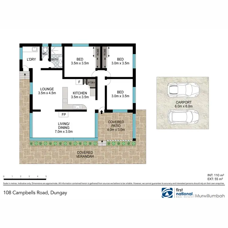 Floorplan of Homely house listing, 108 Campbells Road, Dungay NSW 2484
