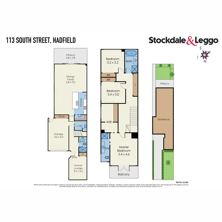 Floorplan of Homely townhouse listing, 113 South Street, Hadfield VIC 3046