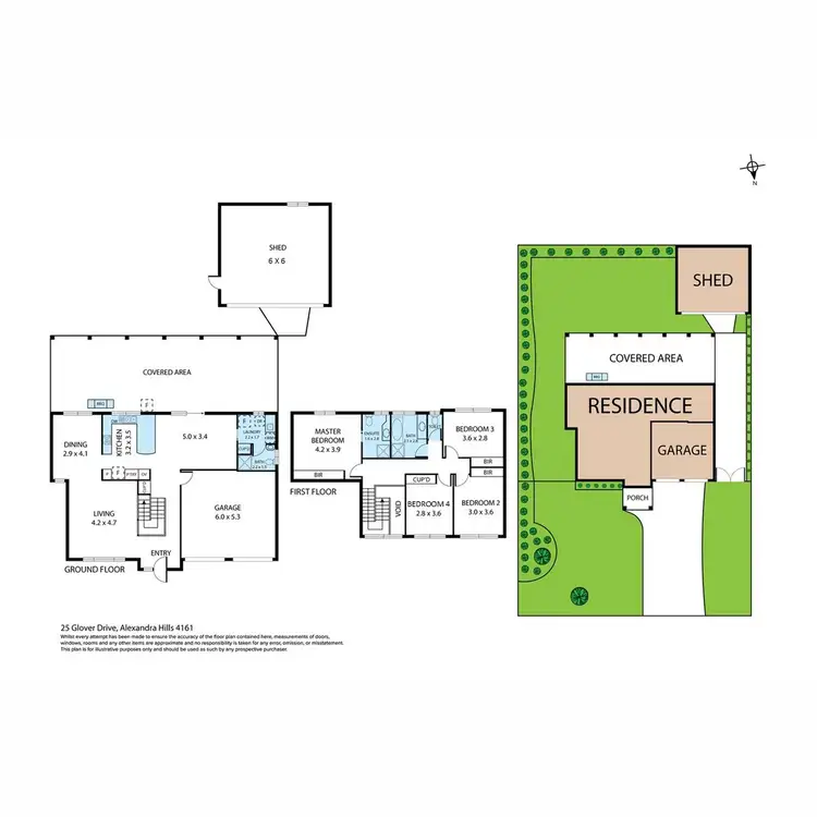 Floorplan of Homely house listing, 25 Glover Drive, Alexandra Hills QLD 4161