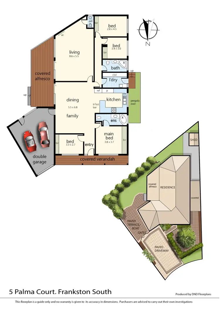 Floorplan of Homely house listing, 5 Palma Court, Frankston South VIC 3199