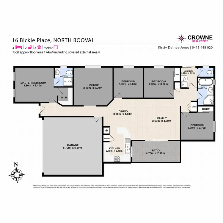 Floorplan of Homely house listing, 16 Bickle Place, North Booval QLD 4304