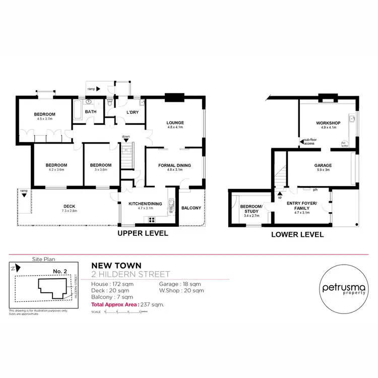 Floorplan of Homely house listing, 2 Hildern Street, New Town TAS 7008