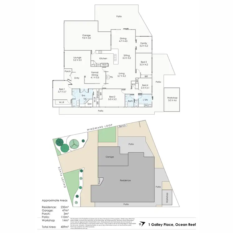 Floorplan of Homely house listing, 1 Galley Place, Ocean Reef WA 6027