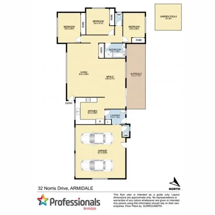Floorplan of Homely house listing, 32 Norris Drive, Armidale NSW 2350