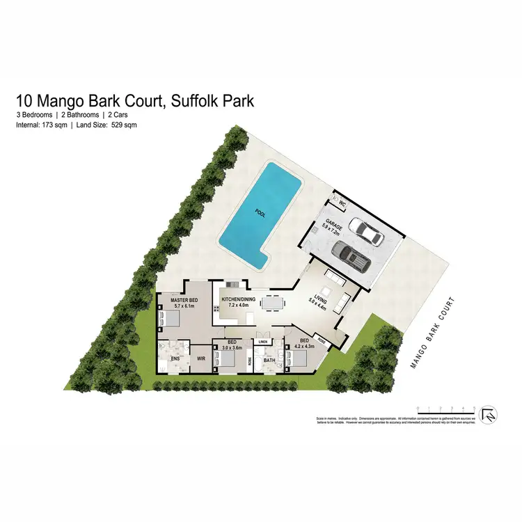 Floorplan of Homely house listing, 10 Mango Bark Court, Suffolk Park NSW 2481