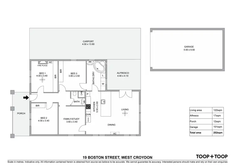 Floorplan of Homely house listing, 19 Boston Street, West Croydon SA 5008