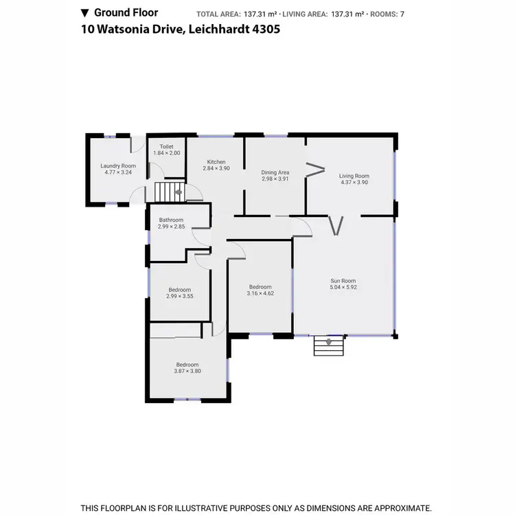 Floorplan of Homely house listing, 10 Watsonia Drive, Leichhardt QLD 4305