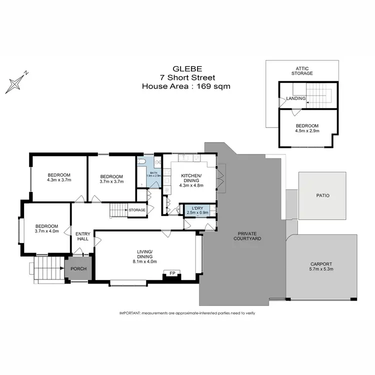 Floorplan of Homely house listing, 7 Short Street, Glebe TAS 7000