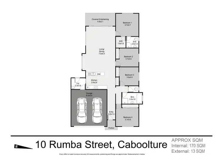 Floorplan of Homely house listing, 10 Rumba Street, Caboolture QLD 4510