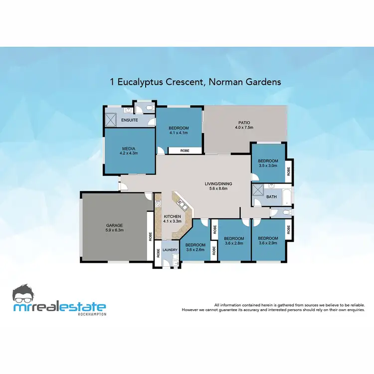 Floorplan of Homely house listing, 1 Eucalyptus Crescent, Norman Gardens QLD 4701
