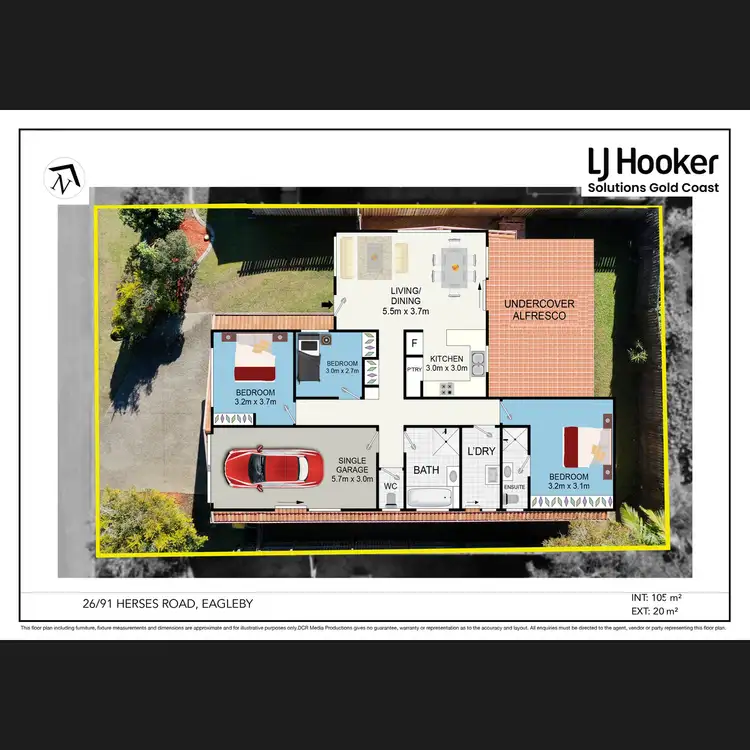 Floorplan of Homely townhouse listing, 26/91-103 Herses Road, Eagleby QLD 4207