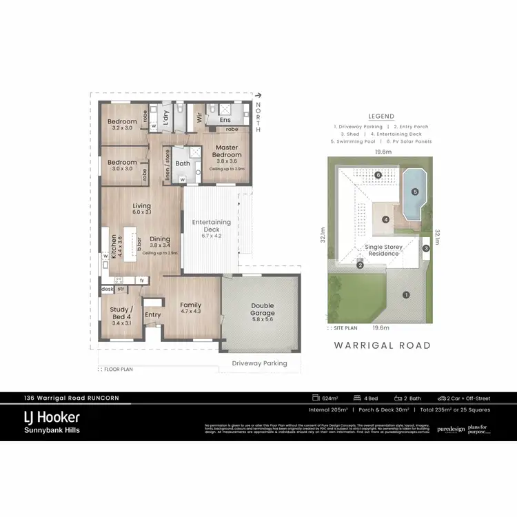 Floorplan of Homely house listing, 136 Warrigal Road, Runcorn QLD 4113
