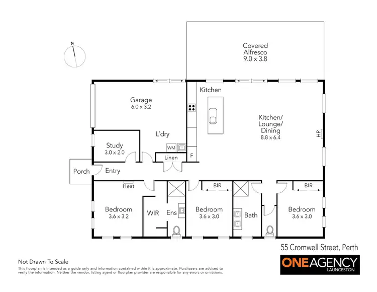 Floorplan of Homely house listing, 55 Cromwell Street, Perth TAS 7300