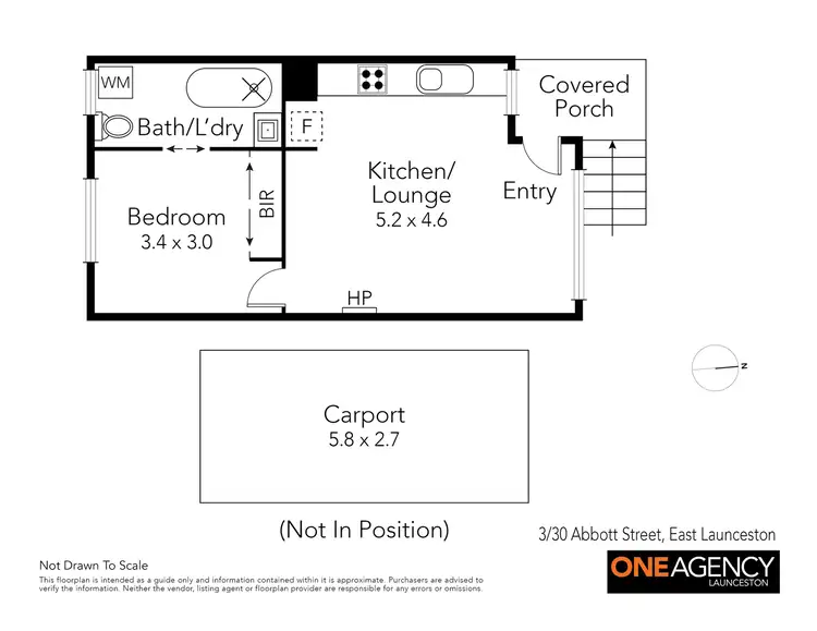 Floorplan of Homely unit listing, 3/30 Abbott Street, East Launceston TAS 7250