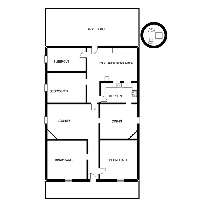 Floorplan of Homely house listing, 39 Arkaba Street, Hawker SA 5434