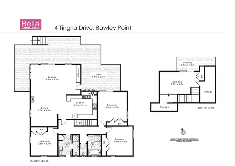 Floorplan of Homely house listing, 4 Tingira Drive, Bawley Point NSW 2539