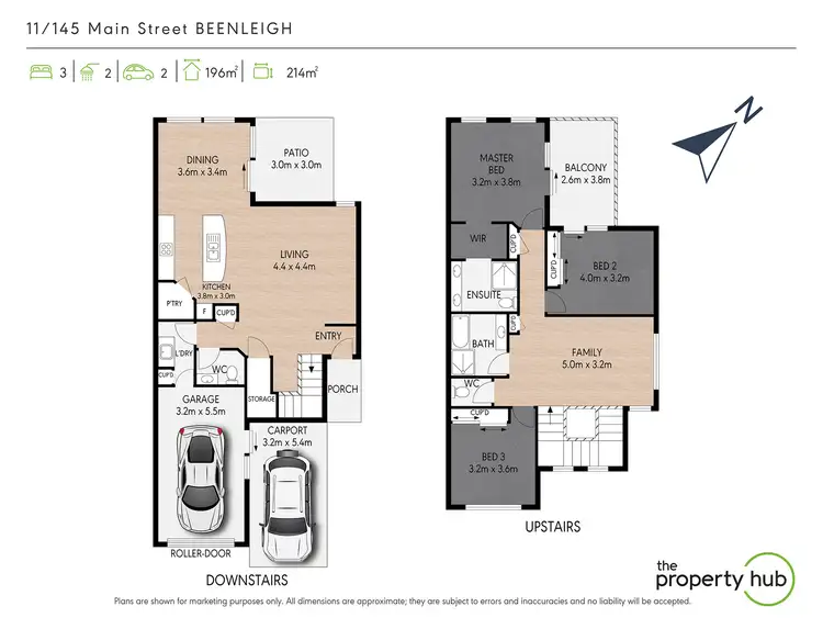 Floorplan of Homely townhouse listing, 11/145 Main Street, Beenleigh QLD 4207