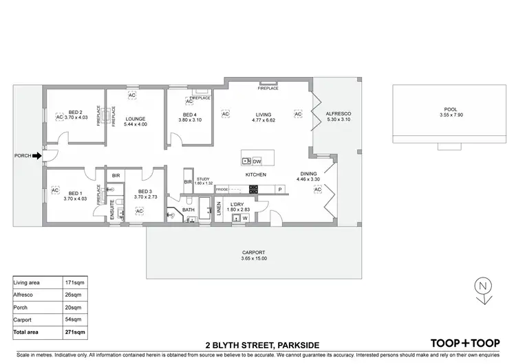 Floorplan of Homely house listing, 2 Blyth Street, Parkside SA 5063