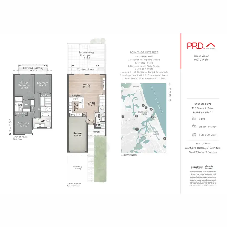 Floorplan of Homely townhouse listing, 16/1 Township Drive, Burleigh Heads QLD 4220