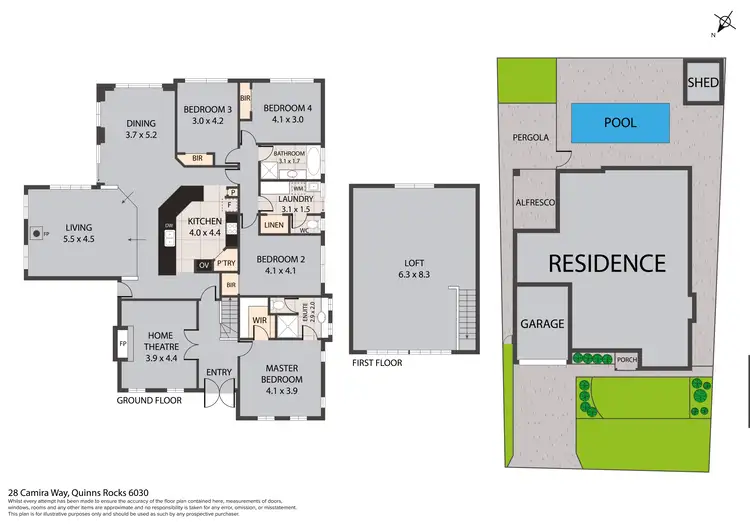 Floorplan of Homely house listing, 28 Camira Way, Quinns Rocks WA 6030