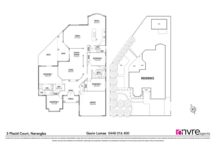 Floorplan of Homely house listing, 3 Placid Court, Narangba QLD 4504
